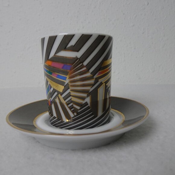 Rosenthal Studio-Line Cupola Espresso Cup Saucer Espresso Sammeltasse 24 Signed - Picture 9 of 10